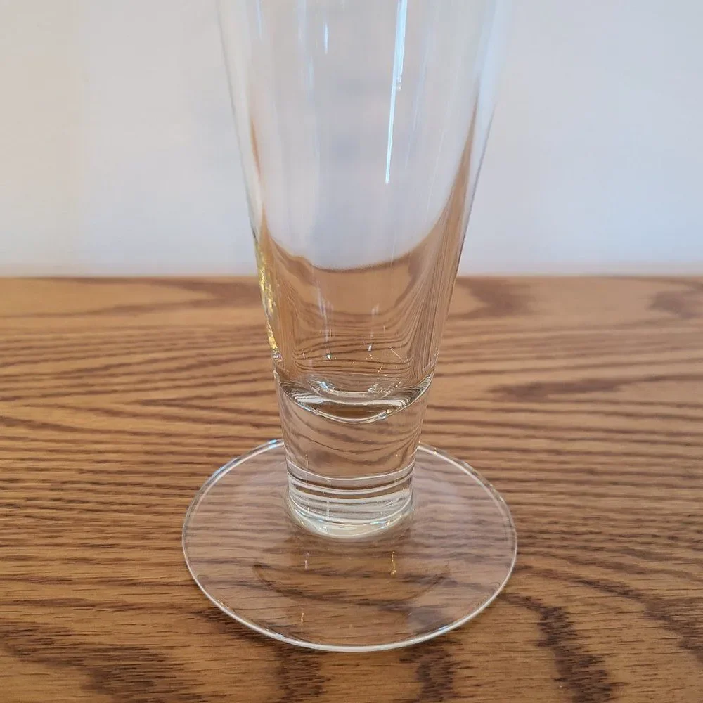 Footed Pilsner Brew Lager Beer Glass Tall Slim Sleek Sophisticated | 14 Oz.